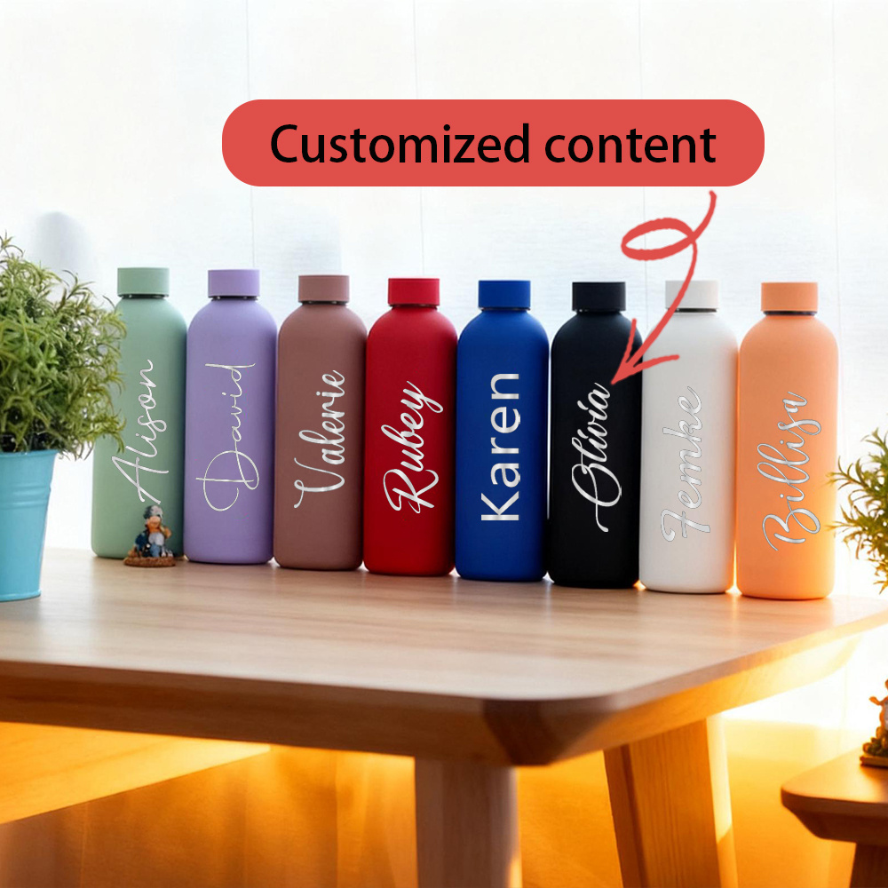 Sports Equipment And Names - Custom Name Small Mouth Thermos Cup,