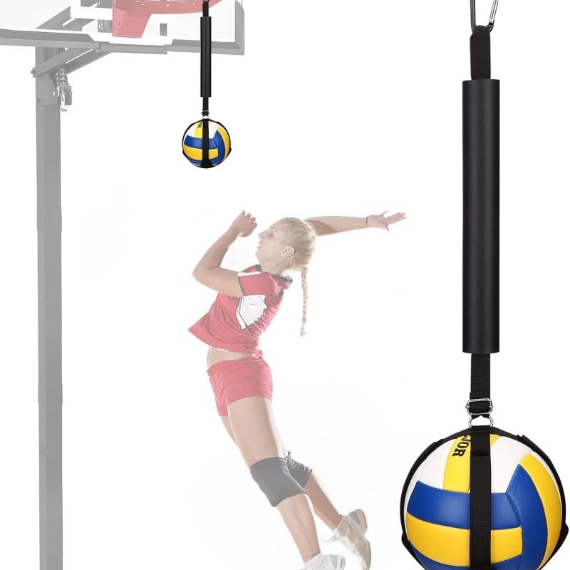 Sports Equipment Volleyball - Black Volleyball Jumping Trainer Adjustable Hanging