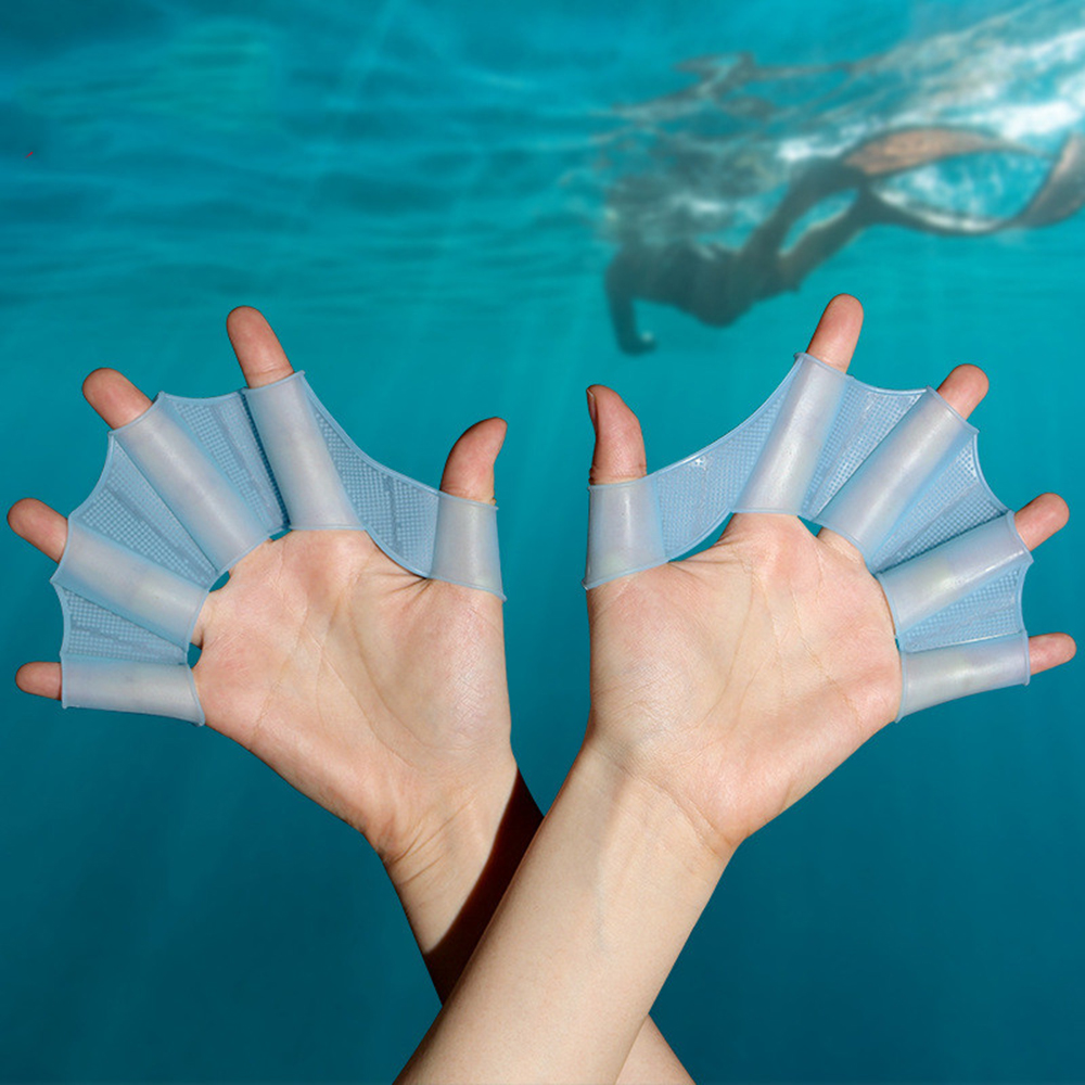 Sports Equipment For Kids - Silicone Swim Fins Hand Paddles Set