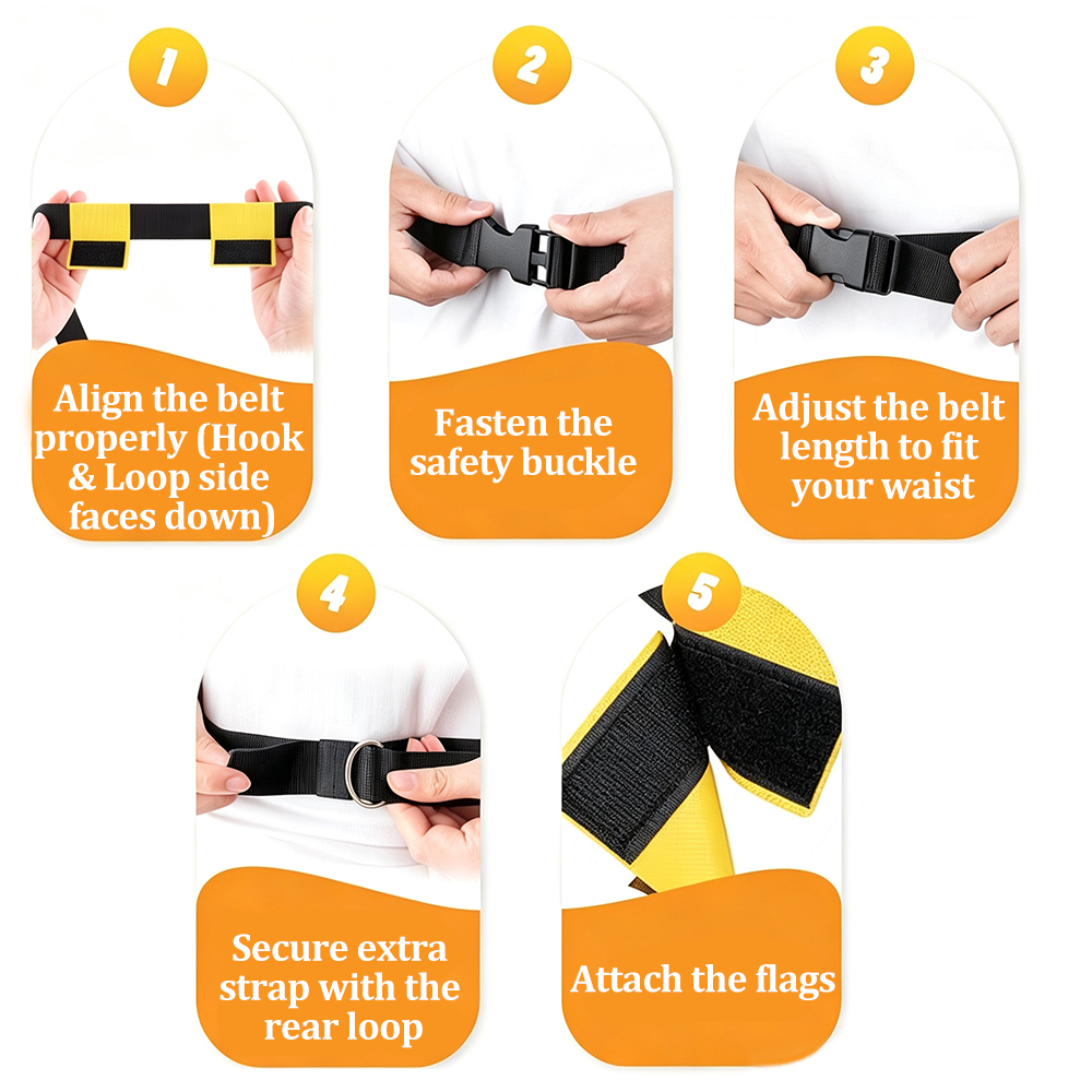 6PCS Flag Football Belts Set A - огляд і ціна Sports Equipment For Kids