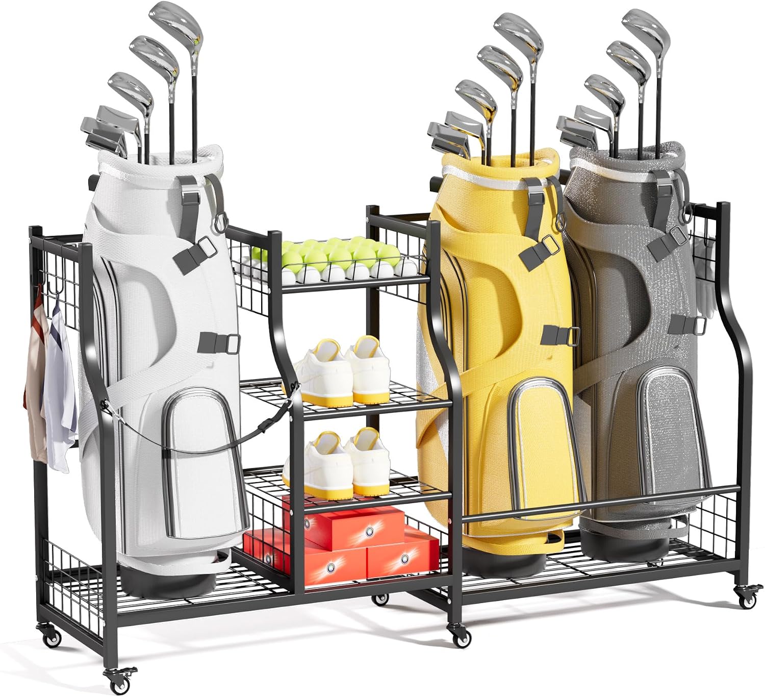 Golf Bag Storage Rack Organize - огляд і ціна Sports Equipment Garage Organizer