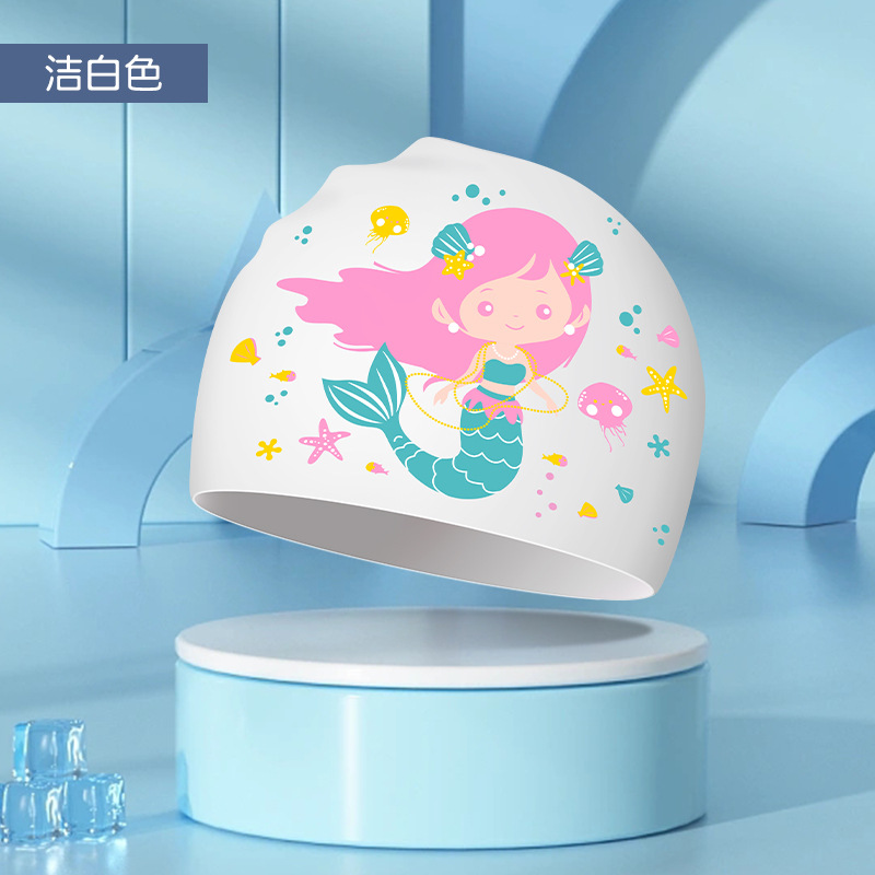 Kids Boys Girls Swim Cap High  - огляд і ціна Swim Cap Silicone