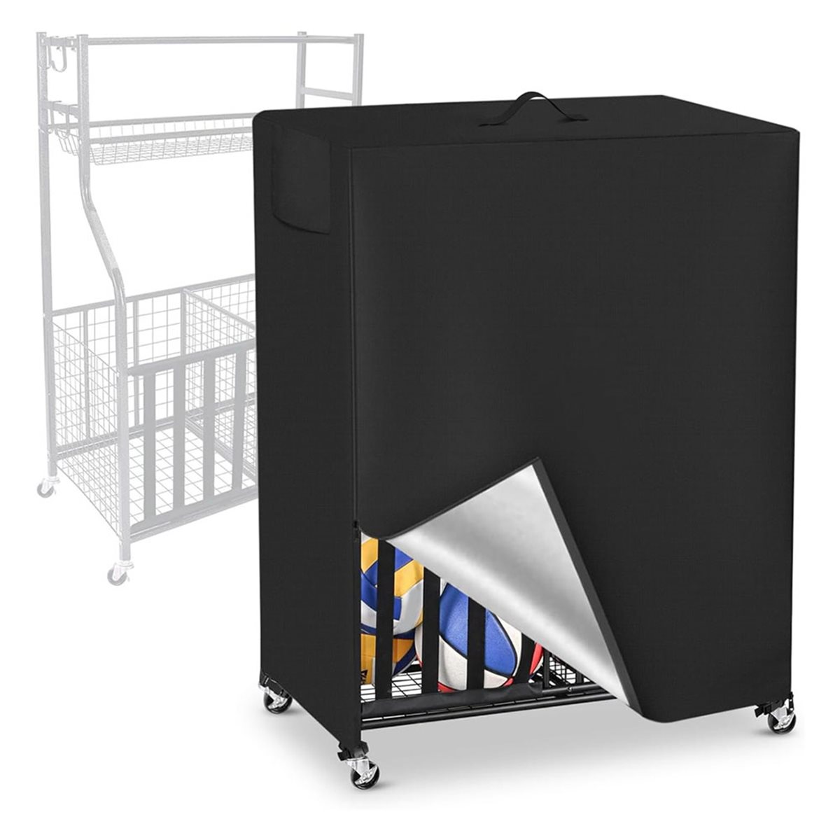 Basketball Rack Cover Garage S - огляд і ціна Sports Equipment Garage Organizer