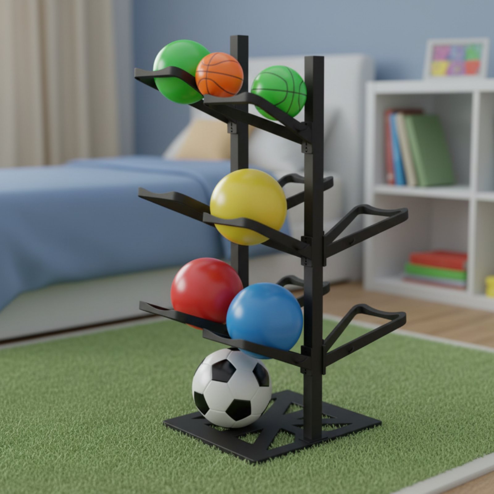 Basketball Rack Space Saving B - огляд і ціна Sports Equipment Garage Organizer