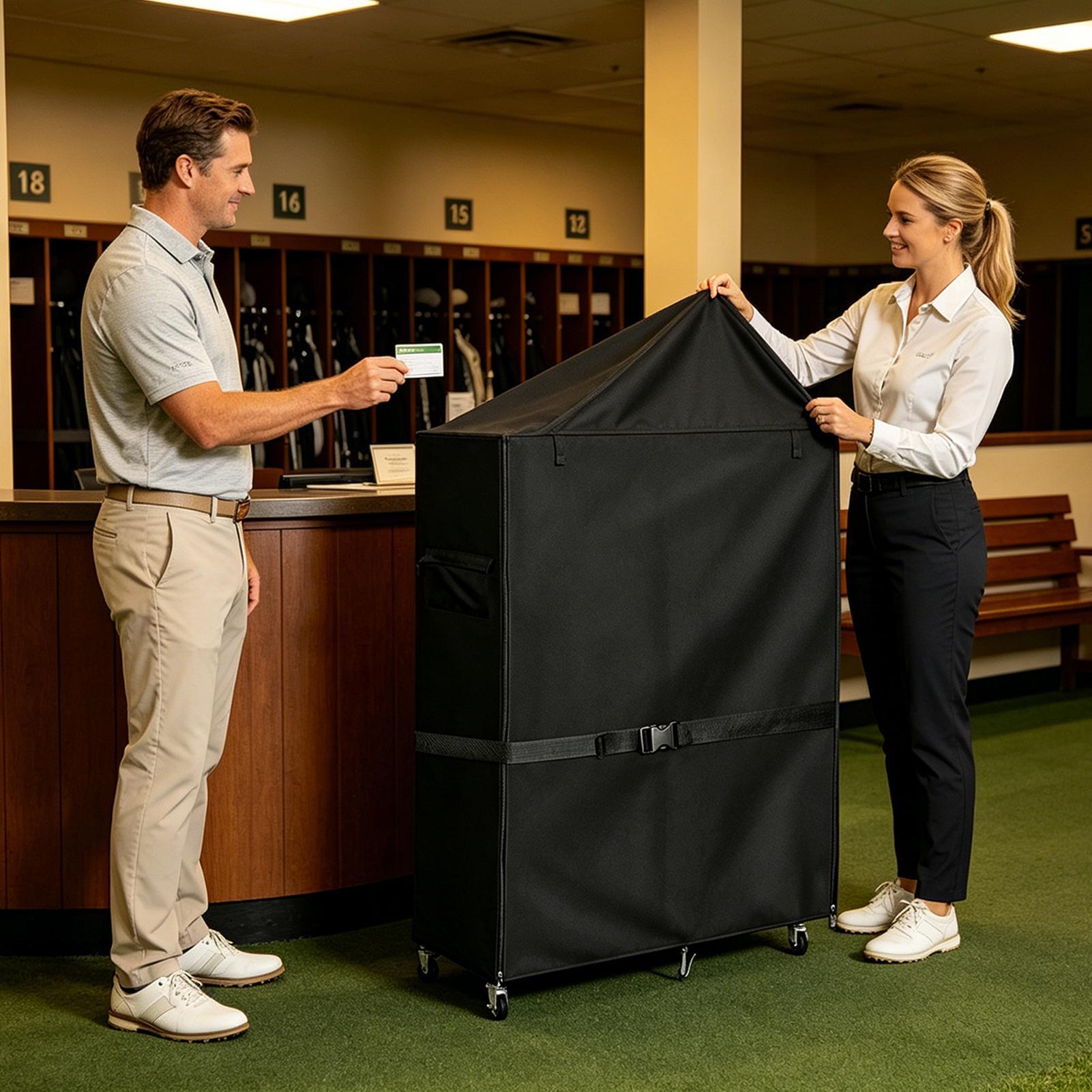 Golf Bag Stand Covers Oxford D - огляд і ціна Sports Equipment Garage Organizer