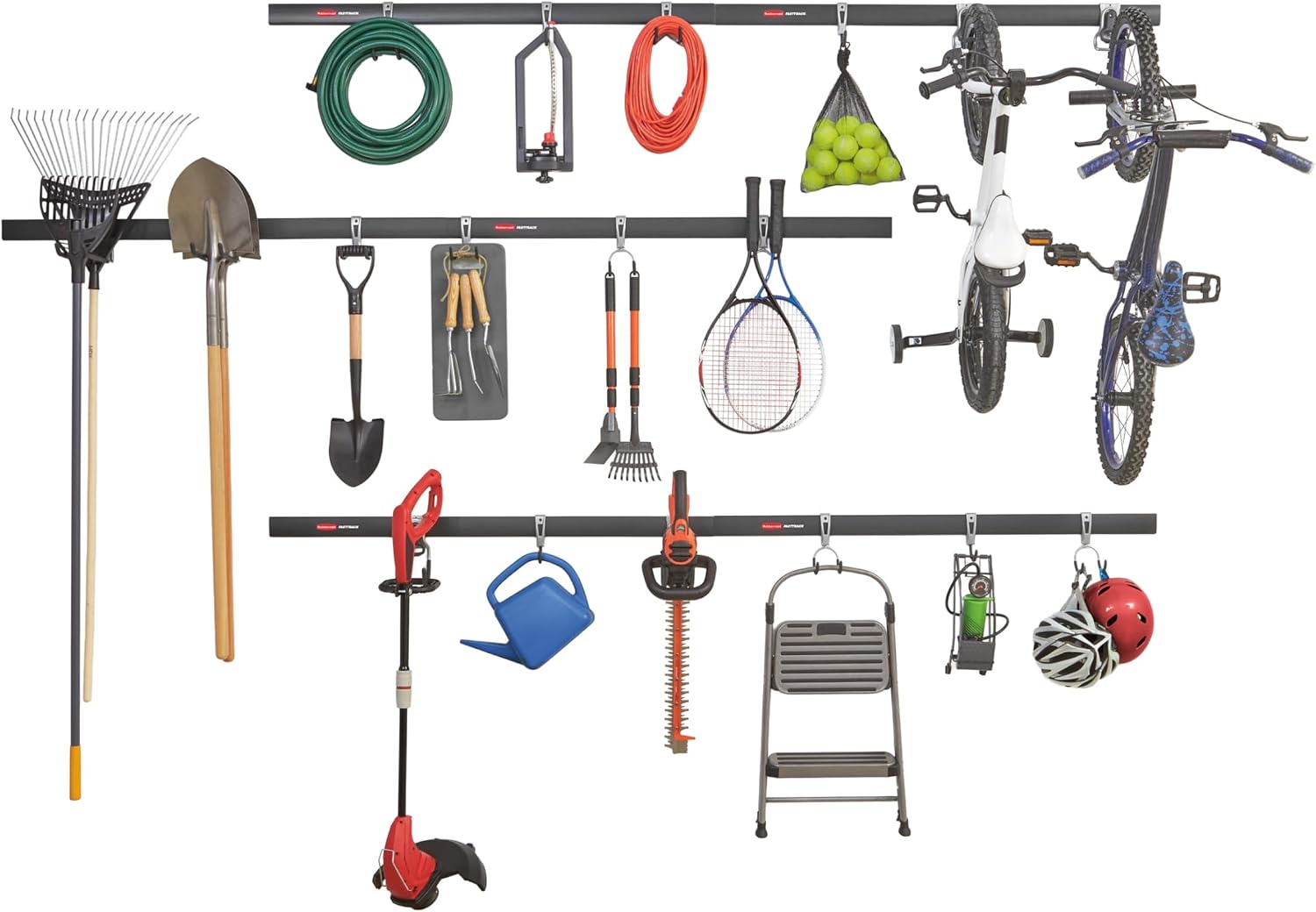 24-Piece Wall Mounted Garage S - огляд і ціна Sports Equipment Garage Organizer