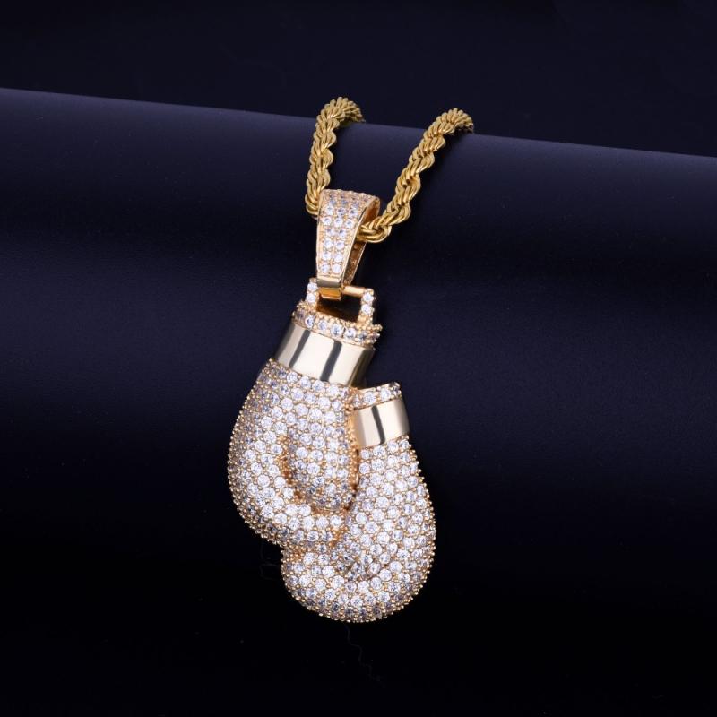 Hip Hop Bling Iced Cubic Zirco - огляд і ціна Boxing Glove Set