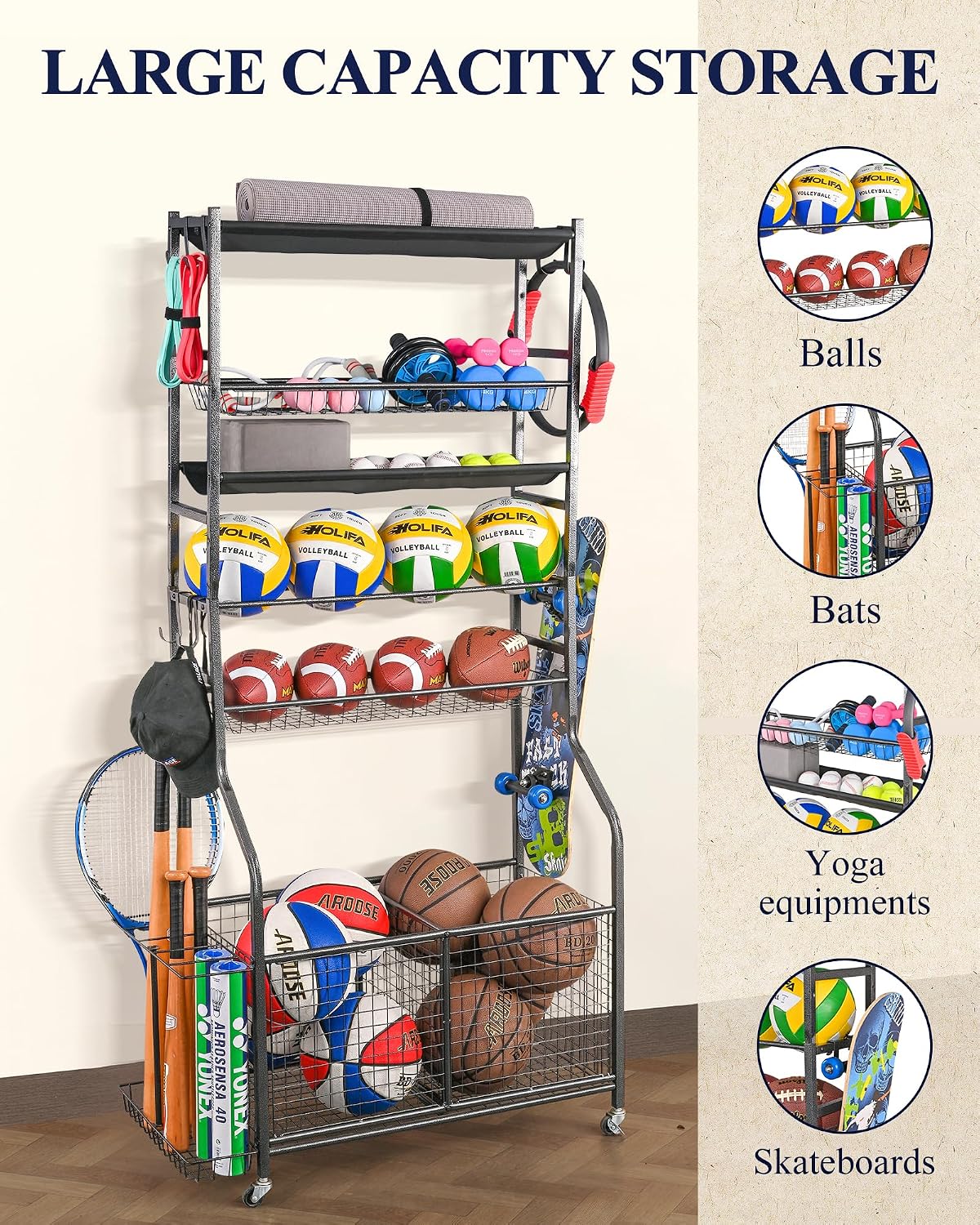 Sports Equipment Garage Organi - огляд і ціна Sports Equipment Garage Organizer
