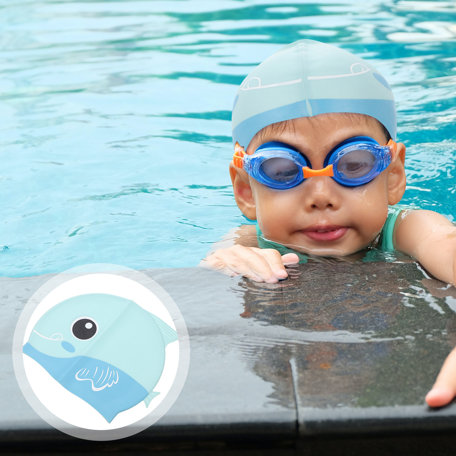 Silicone Swim Cap Cartoon Kids - огляд і ціна Swim Cap Silicone