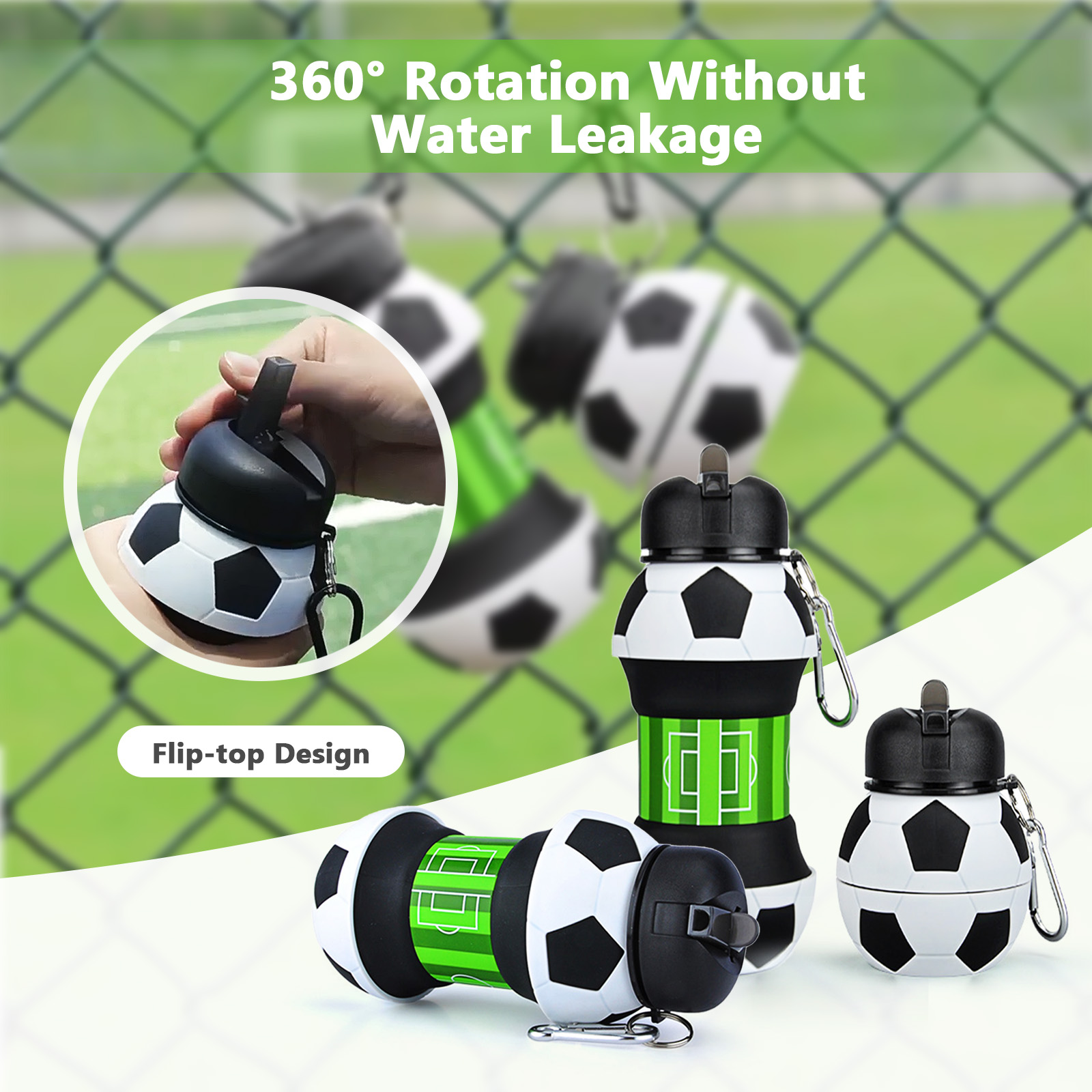 550ml Foldable Football Water  - огляд і ціна Sports Equipment Stores